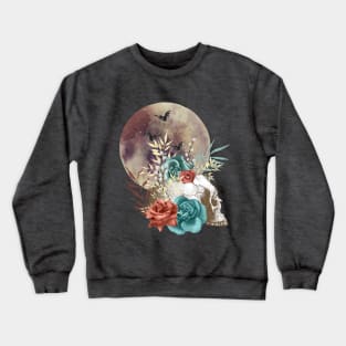 Boho Halloween Skull Crewneck Sweatshirt